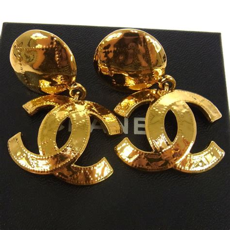 chanel clip on earrings|chanel clip on earrings vintage.